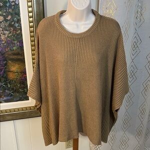 Cozy Tan Women's Poncho